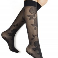 Rejuva Sheer Knee Highs - Floral thumbnail